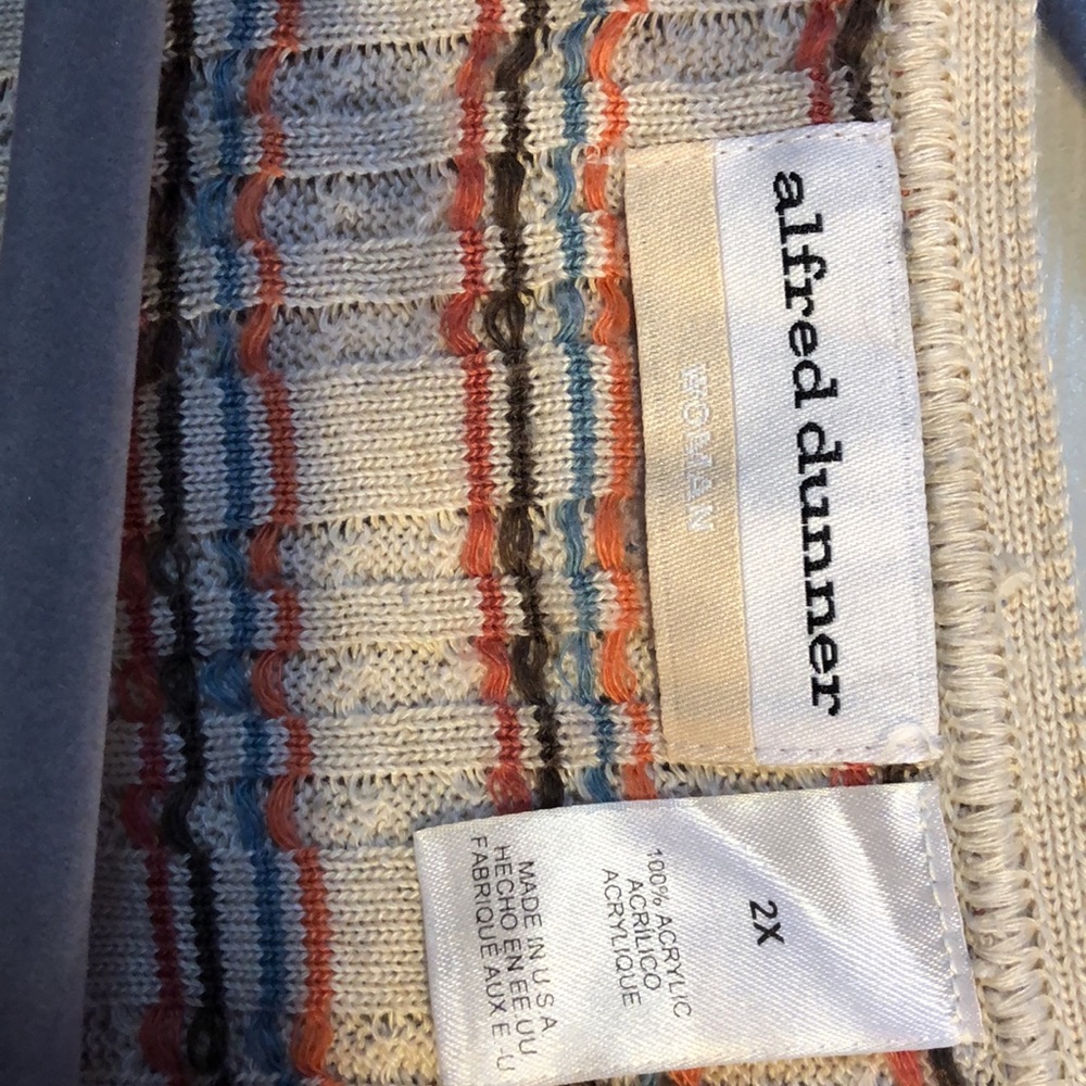 Alfred Dunner Woman’s Sweater top 2X - Picture 3 of 6